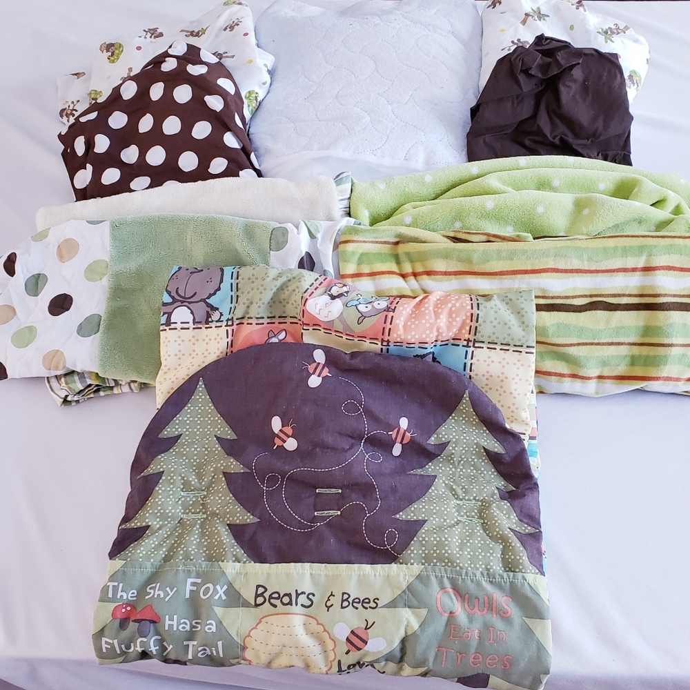 Bundle of Toddler Bedding & Changing Pad Covers